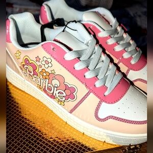 Barbie sneakers white and 🩷 pink